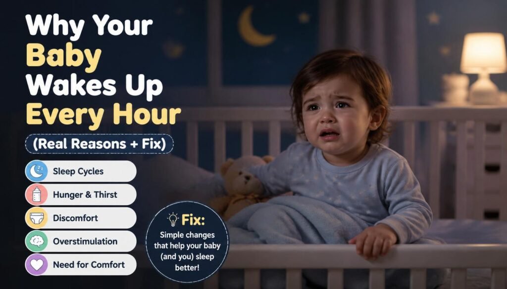 why baby wakes up every hour